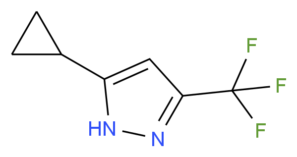 5-Cyclopropyl-3-(trifluoromethyl)-1H-pyrazole_Molecular_structure_CAS_)
