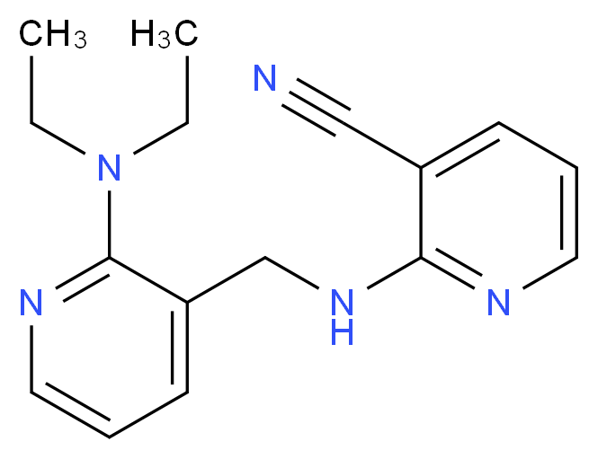 2-({[2-(diethylamino)pyridin-3-yl]methyl}amino)nicotinonitrile_Molecular_structure_CAS_)