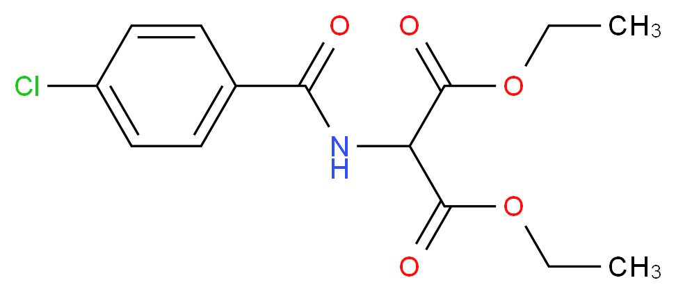 Diethyl 2-(4-chlorobenzamido)malonate_Molecular_structure_CAS_81918-01-6)