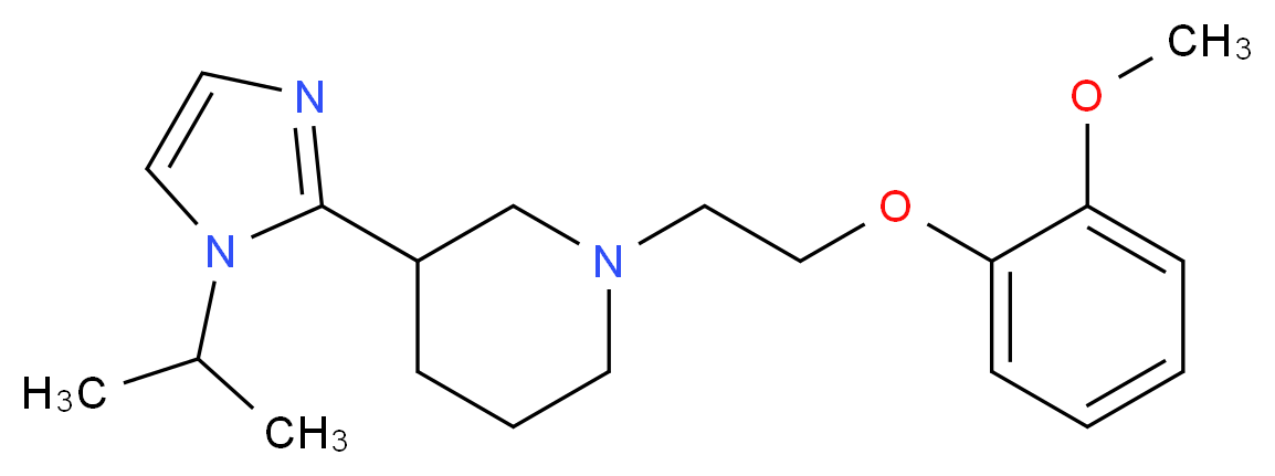 3-(1-isopropyl-1H-imidazol-2-yl)-1-[2-(2-methoxyphenoxy)ethyl]piperidine_Molecular_structure_CAS_)