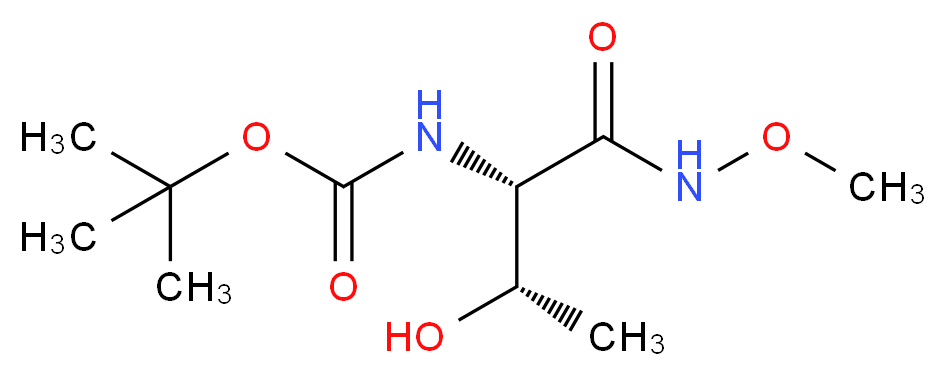 [S-(R*,R*)]-[2-Hydroxy-1-[(methoxyamino)carbonyl]propyl]-carbamic Acid 1,1-Dimethylethyl Ester_Molecular_structure_CAS_80543-39-1)