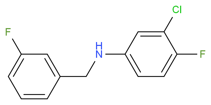 3-Chloro-4-fluoro-N-(3-fluorobenzyl)aniline_Molecular_structure_CAS_1040309-97-4)