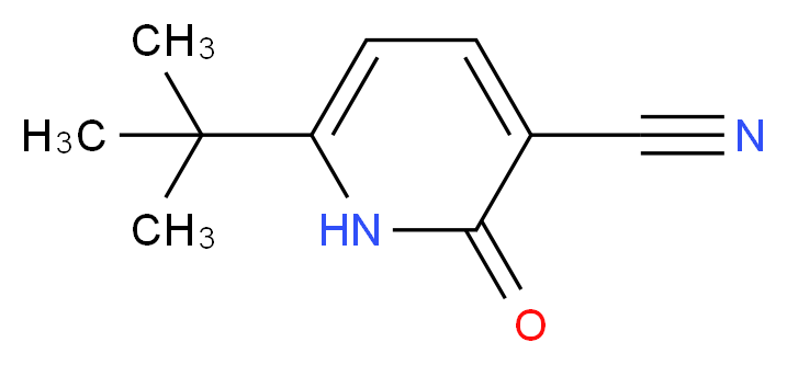 6-tert-Butyl-2-oxo-1,2-dihydropyridine-3-carbonitrile_Molecular_structure_CAS_4138-19-6)