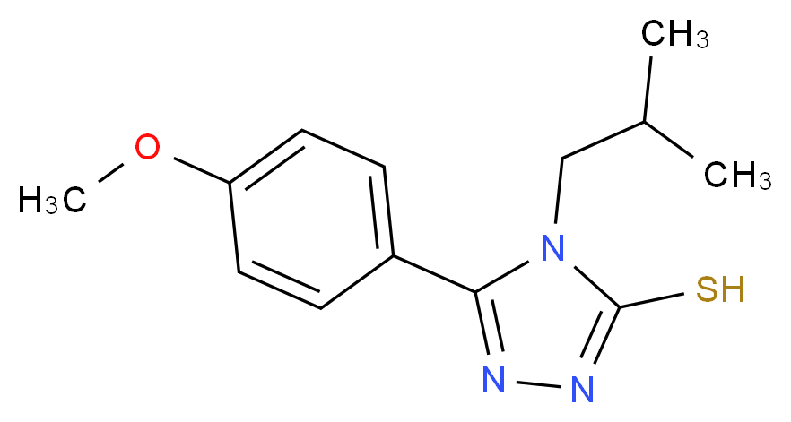 4-Isobutyl-5-(4-methoxy-phenyl)-4H-[1,2,4]triazole-3-thiol_Molecular_structure_CAS_)