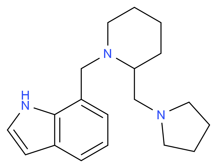 7-{[2-(pyrrolidin-1-ylmethyl)piperidin-1-yl]methyl}-1H-indole_Molecular_structure_CAS_)