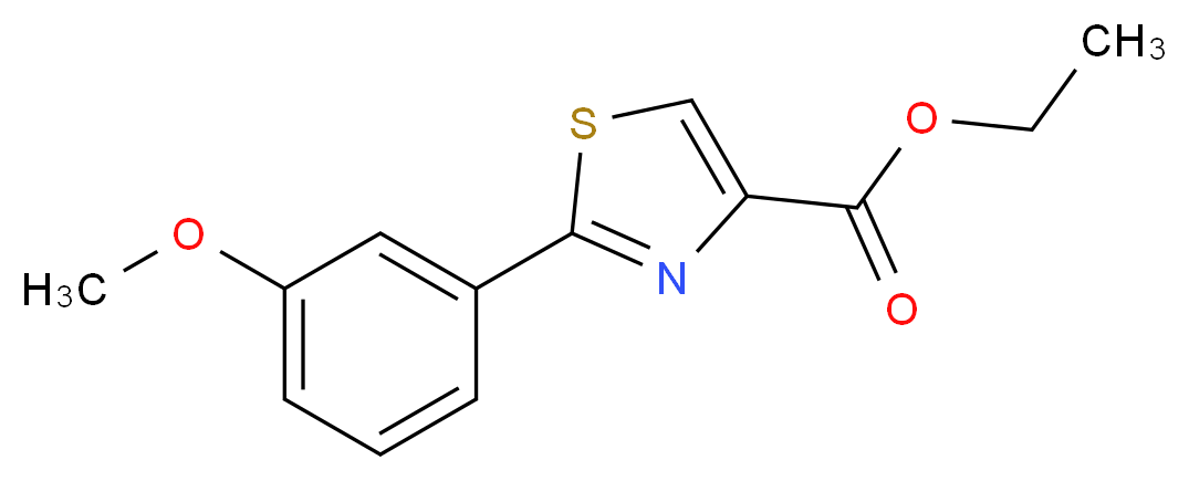 2-(3-METHOXY-PHENYL)-THIAZOLE-4-CARBOXYLIC ACID ETHYL ESTER_Molecular_structure_CAS_115299-08-6)