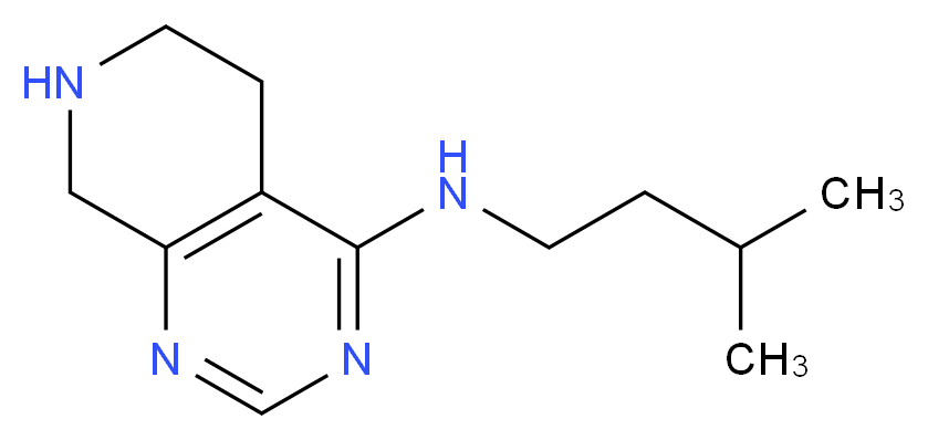 N-(3-methylbutyl)-5,6,7,8-tetrahydropyrido[3,4-d]pyrimidin-4-amine_Molecular_structure_CAS_)