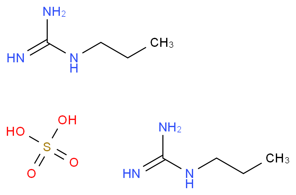 bis(1-propylguanidine); sulfuric acid_Molecular_structure_CAS_)