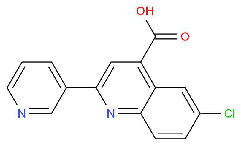 6-Chloro-2-pyridin-3-ylquinoline-4-carboxylic acid_Molecular_structure_CAS_)