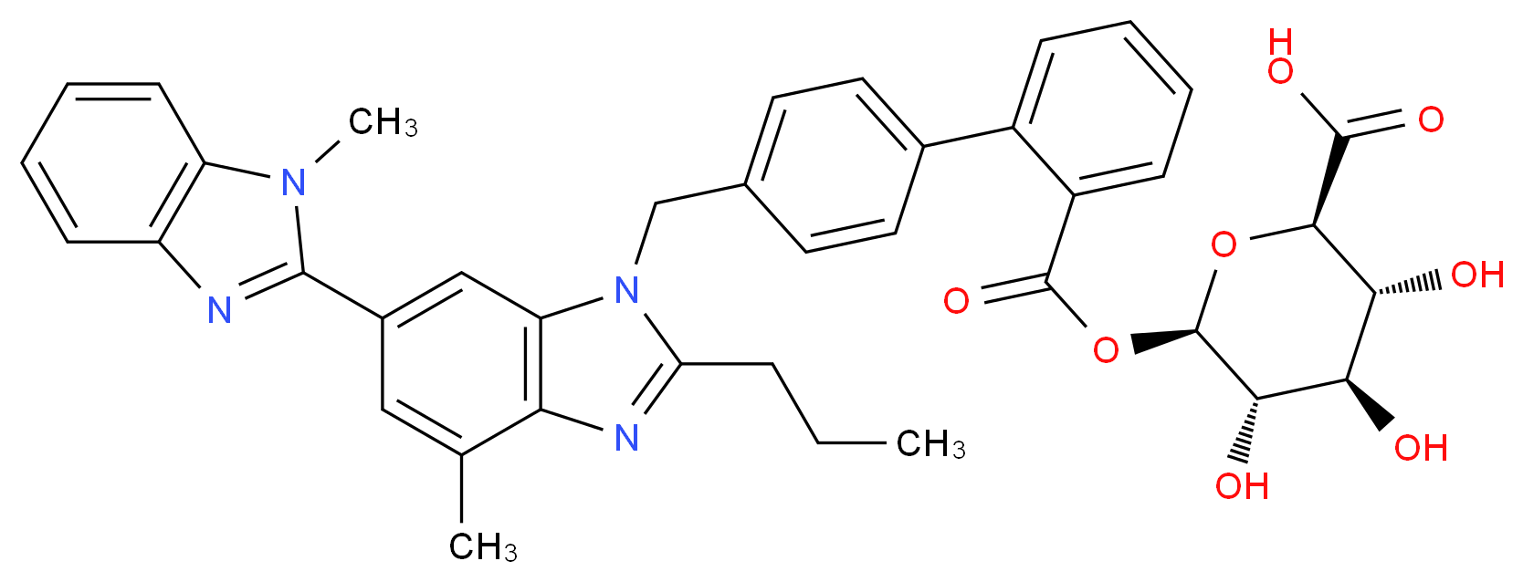 Telmisartan Acyl-β-D-glucuronide_Molecular_structure_CAS_250780-40-6)