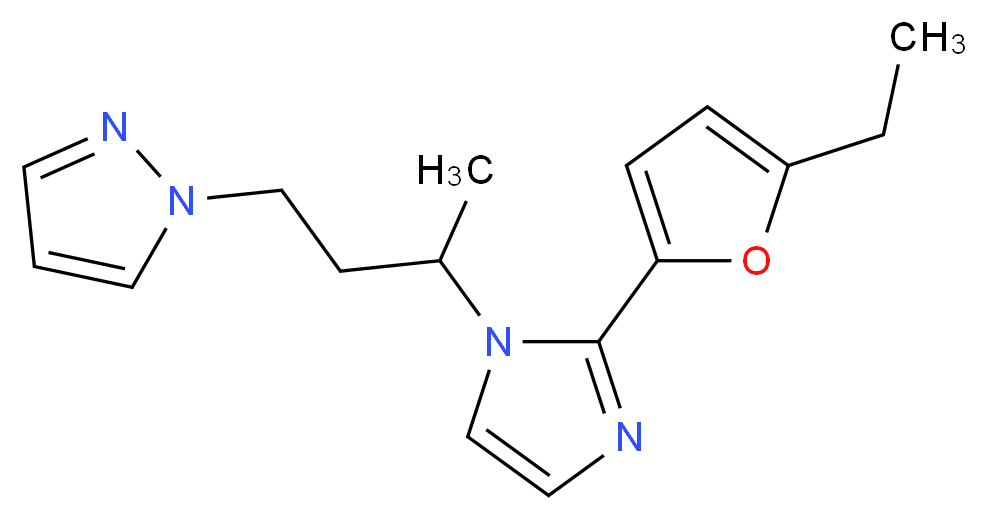 1-{3-[2-(5-ethyl-2-furyl)-1H-imidazol-1-yl]butyl}-1H-pyrazole_Molecular_structure_CAS_)