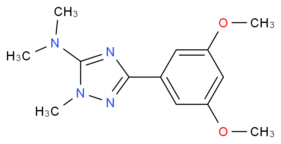 3-(3,5-dimethoxyphenyl)-N,N,1-trimethyl-1H-1,2,4-triazol-5-amine_Molecular_structure_CAS_)