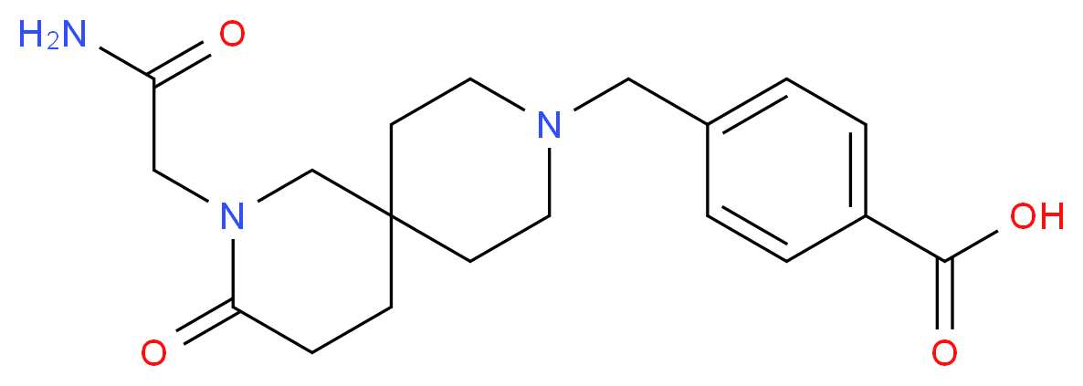 4-{[2-(2-amino-2-oxoethyl)-3-oxo-2,9-diazaspiro[5.5]undec-9-yl]methyl}benzoic acid_Molecular_structure_CAS_)