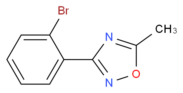 3-(2-bromophenyl)-5-methyl-1,2,4-oxadiazole_Molecular_structure_CAS_)