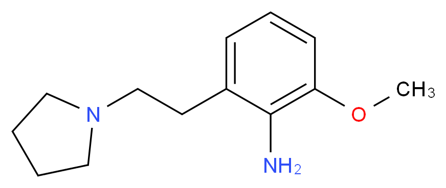 1-[2-(2-Amino-3-methoxyphenyl)ethyl]pyrrolidine_Molecular_structure_CAS_387358-44-3)