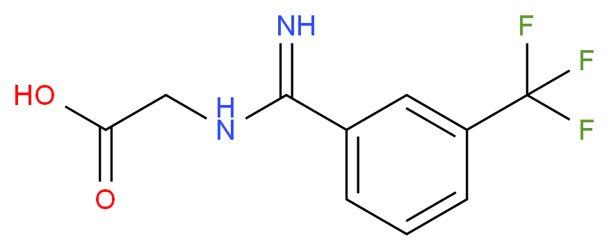 2-({Imino[3-(trifluoromethyl)phenyl]methyl}amino)-acetic acid_Molecular_structure_CAS_)