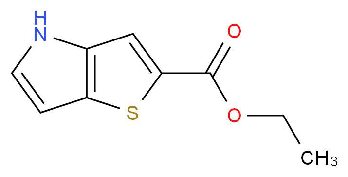 4H-Thieno[3,2-b]pyrrole-2-carboxylic acid, ethyl ester_Molecular_structure_CAS_848243-85-6)