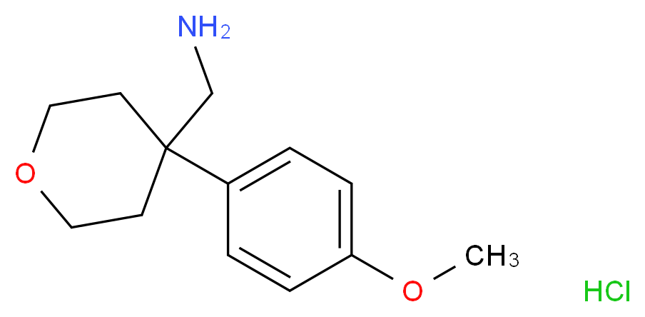 C-[4-(4-Methoxy-phenyl)-tetrahydro-pyran-4-yl]-methylamine hydrochloride_Molecular_structure_CAS_1185300-98-4)