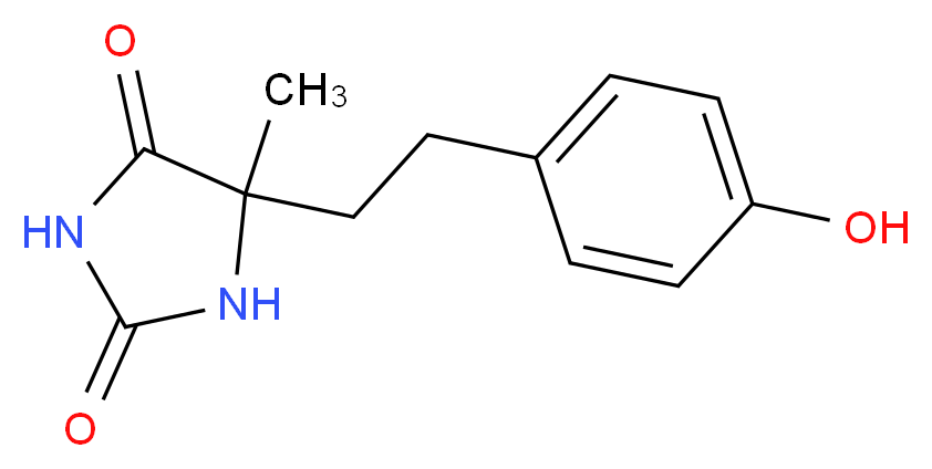 5-[2-(4-hydroxyphenyl)ethyl]-5-methylimidazolidine-2,4-dione_Molecular_structure_CAS_91567-45-2)