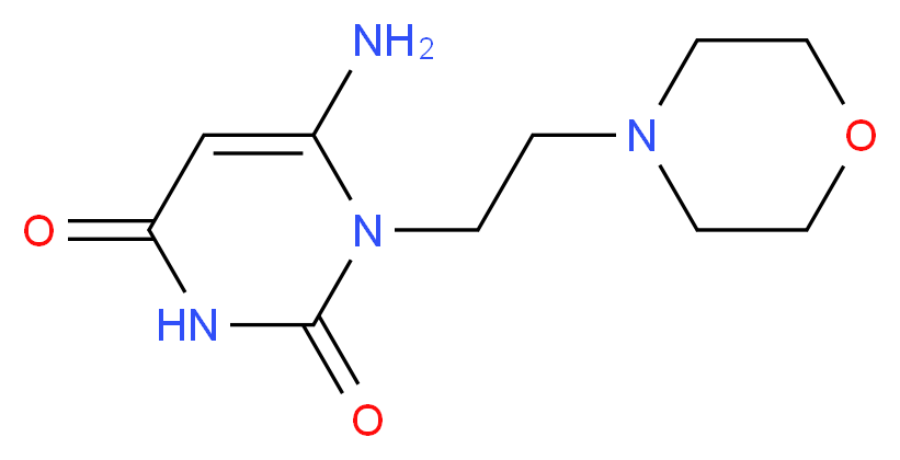 6-amino-1-(2-morpholinoethyl)pyrimidine-2,4(1H,3H)-dione_Molecular_structure_CAS_)