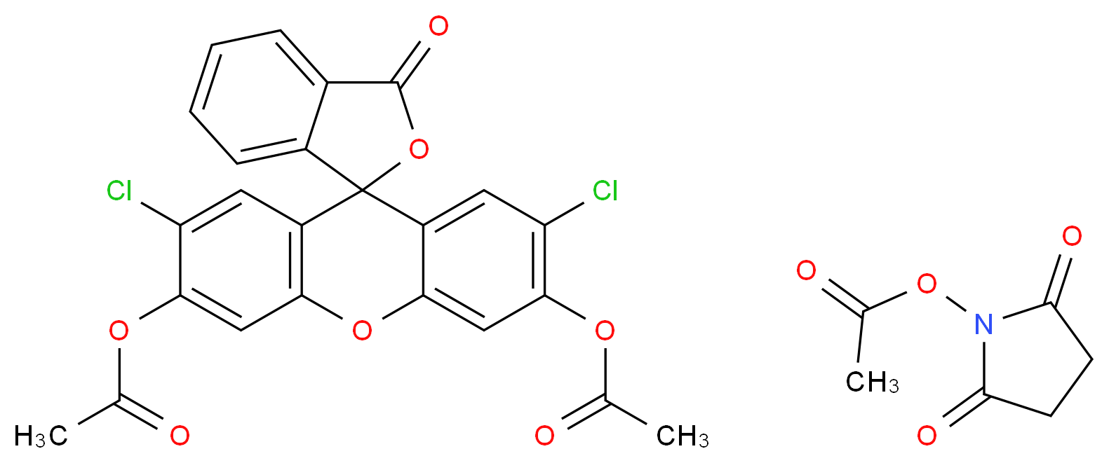 5(6)-Carboxy-2',7'-Dichlorofluorescein Diacetate Succinimidyl Ester _Molecular_structure_CAS_147265-60-9)