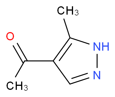 1-(5-methyl-1H-pyrazol-4-yl)ethan-1-one_Molecular_structure_CAS_)