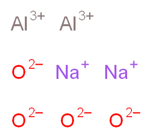 Sodium aluminum oxide, tech._Molecular_structure_CAS_1302-42-7)