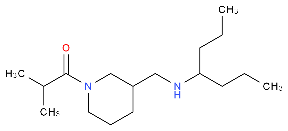 N-[(1-isobutyryl-3-piperidinyl)methyl]-4-heptanamine_Molecular_structure_CAS_)