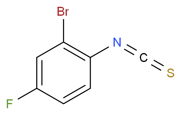 2-Bromo-4-fluorophenyl isothiocyanate, tech._Molecular_structure_CAS_175205-35-3)