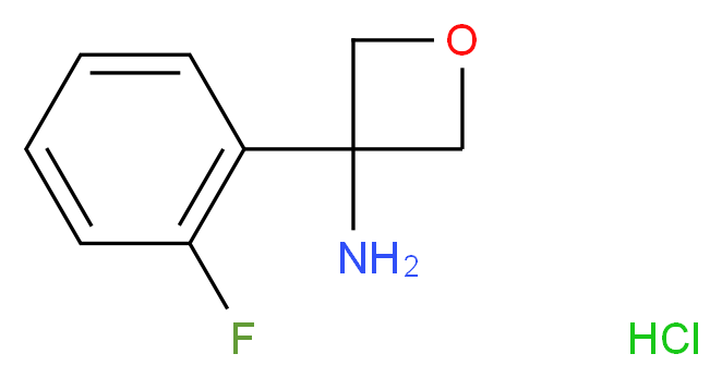 3-Amino-3-(2-fluorophenyl)oxetane hydrochloride_Molecular_structure_CAS_)