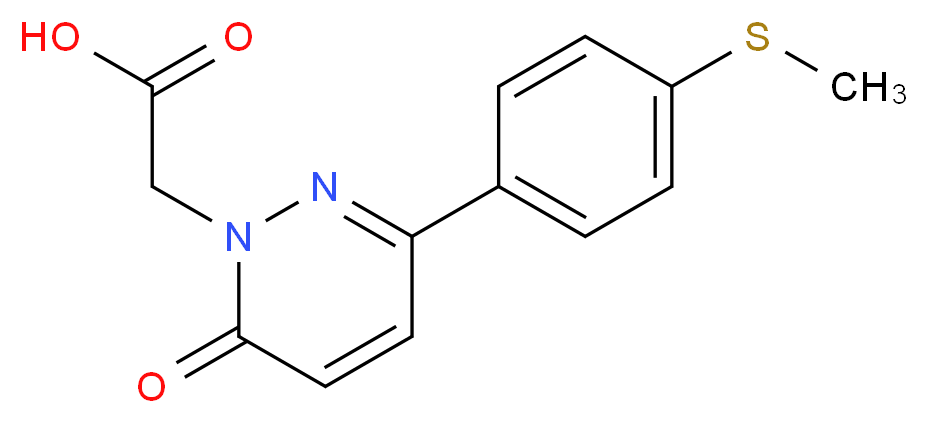 2-(3-(4-(methylthio)phenyl)-6-oxopyridazin-1(6H)-yl)acetic acid_Molecular_structure_CAS_)