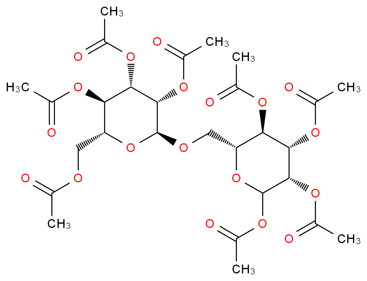 Acetyl 6-O-(2,3,4,6-Tetra-O-acetyl-α-D-mannopyranosyl)-2,3,4-tri-O-acetyl-D-mannopyrannose_Molecular_structure_CAS_123809-60-9)