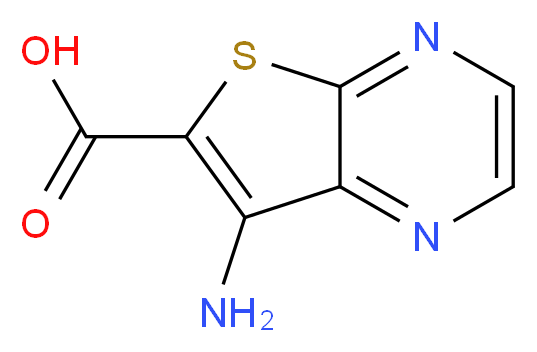 7-Aminothieno[2,3-b]pyrazine-6-carboxylic acid_Molecular_structure_CAS_56881-31-3)