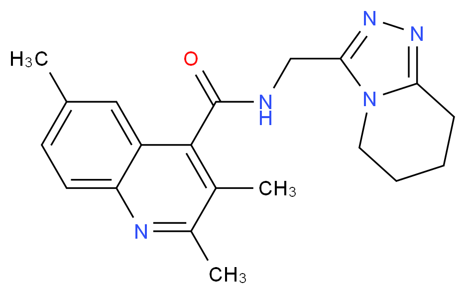 2,3,6-trimethyl-N-(5,6,7,8-tetrahydro[1,2,4]triazolo[4,3-a]pyridin-3-ylmethyl)-4-quinolinecarboxamide_Molecular_structure_CAS_)