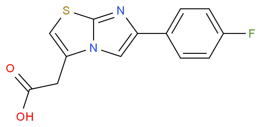 [6-(4-fluorophenyl)imidazo[2,1-b][1,3]thiazol-3-yl]acetic acid_Molecular_structure_CAS_878259-69-9)