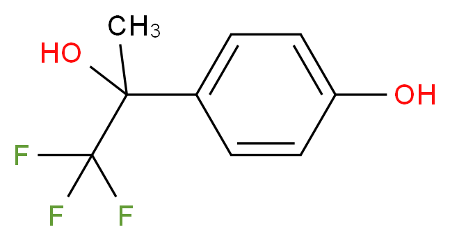 4-(1,1,1-trifluoro-2-hydroxypropan-2-yl)phenol_Molecular_structure_CAS_)