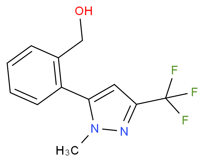 2-[1-Methyl-3-(trifluoromethyl)-1H-pyrazol-5-yl]benzyl alcohol 97%_Molecular_structure_CAS_892502-29-3)