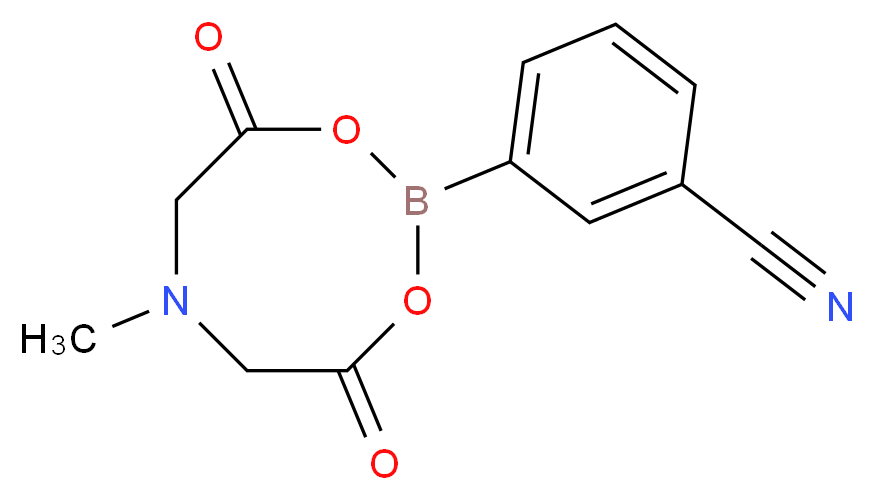 3-Cyanophenylboronic acid MIDA ester_Molecular_structure_CAS_1257738-14-9)