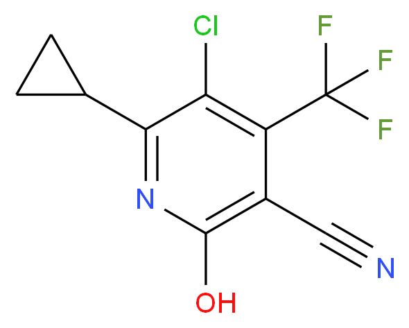5-Chloro-6-cyclopropyl-2-hydroxy-4-(trifluoromethyl)nicotinonitrile_Molecular_structure_CAS_)