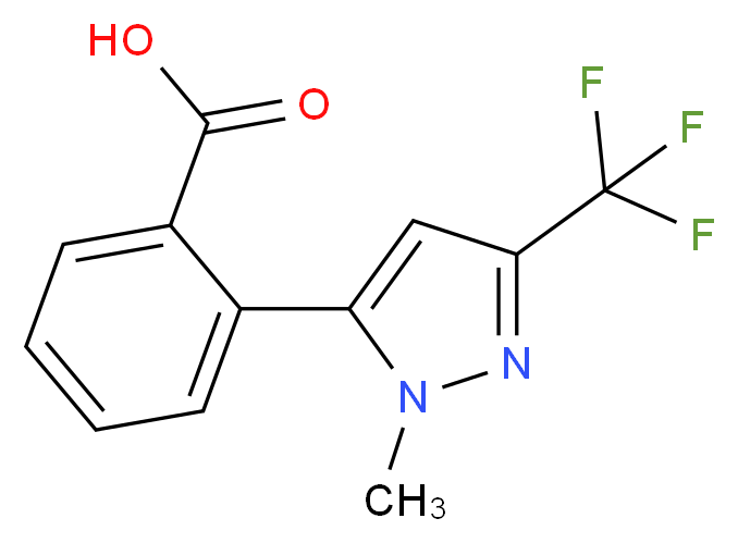 2-[1-methyl-3-(trifluoromethyl)-1H-pyrazol-5-yl]benzoic acid_Molecular_structure_CAS_910037-16-0)