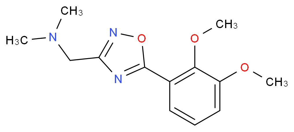 1-[5-(2,3-dimethoxyphenyl)-1,2,4-oxadiazol-3-yl]-N,N-dimethylmethanamine_Molecular_structure_CAS_)