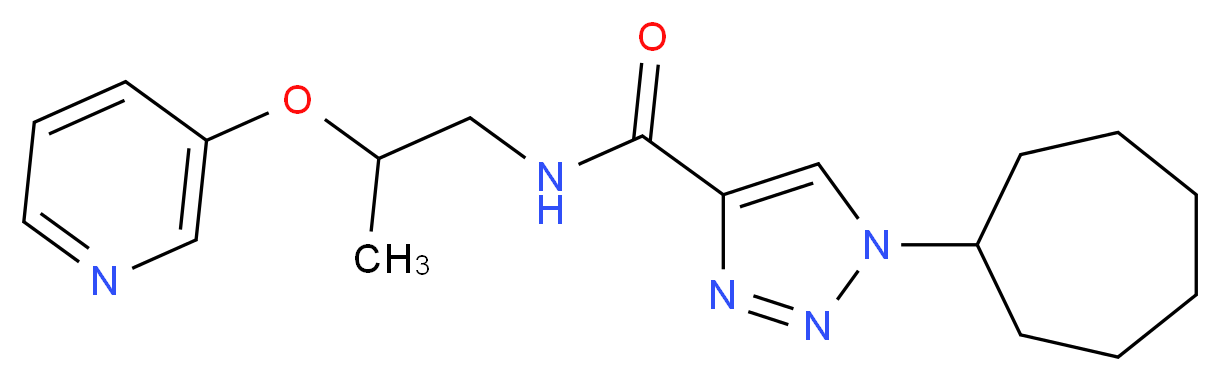 1-cycloheptyl-N-[2-(3-pyridinyloxy)propyl]-1H-1,2,3-triazole-4-carboxamide_Molecular_structure_CAS_)