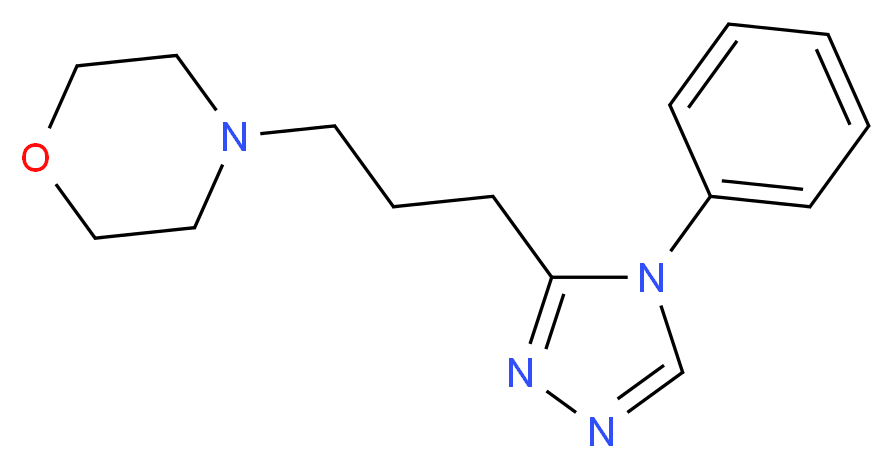 4-[3-(4-phenyl-4H-1,2,4-triazol-3-yl)propyl]morpholine_Molecular_structure_CAS_)
