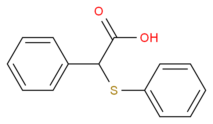 alpha-(Phenylthio)phenylacetic acid_Molecular_structure_CAS_10490-07-0)