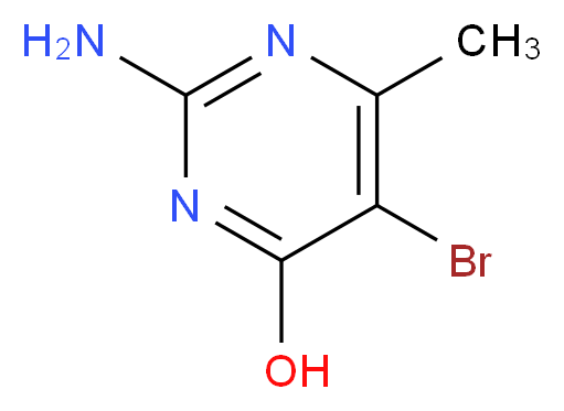 2-Amino-5-bromo-4-hydroxy-6-methylpyrimidine_Molecular_structure_CAS_6307-35-3)