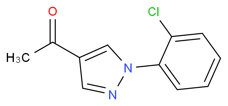 1-[1-(2-Chlorophenyl)-1H-pyrazol-4-yl]ethanone_Molecular_structure_CAS_)