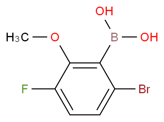 6-Bromo-3-fluoro-2-methoxybenzeneboronic acid 98%_Molecular_structure_CAS_)