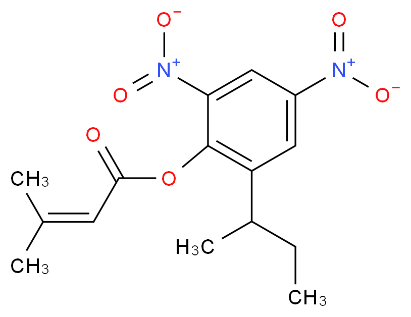 4,6-Dinitrophenyl-2-(1-methylpropyl) 3-methylbut-2-enoate_Molecular_structure_CAS_485-31-4)