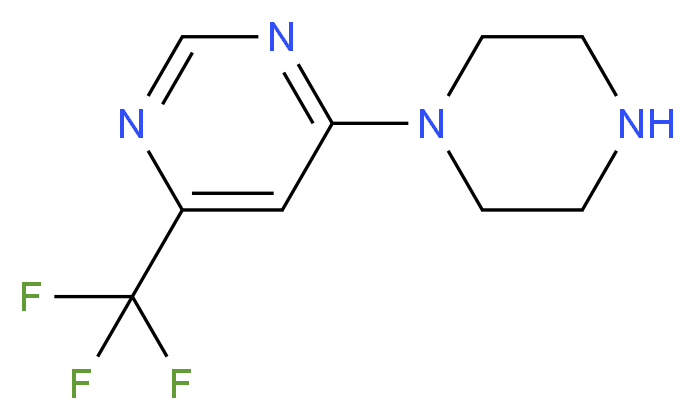 4-(1-Piperazinyl)-6-(trifluoromethyl)pyrimidine_Molecular_structure_CAS_845616-55-9)