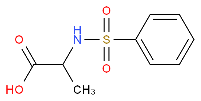 2-[(phenylsulfonyl)amino]propanoic acid_Molecular_structure_CAS_)
